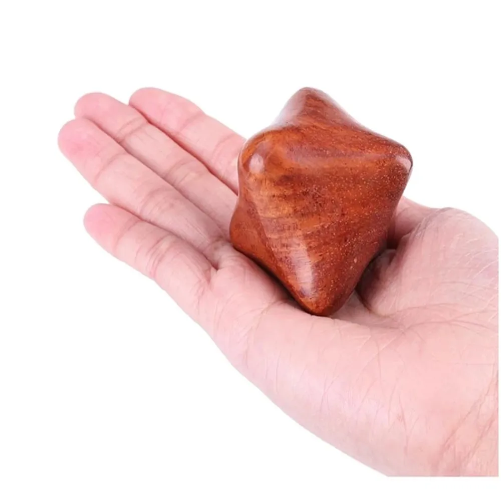 Ball Massager Finger Massage Ring Massage Tool 1pcs Vietnam Rosewood Hexagonal Hand Ball Massage Ball Meridian Health Care Equipment Deep Tissue Massage Acupressure Rings