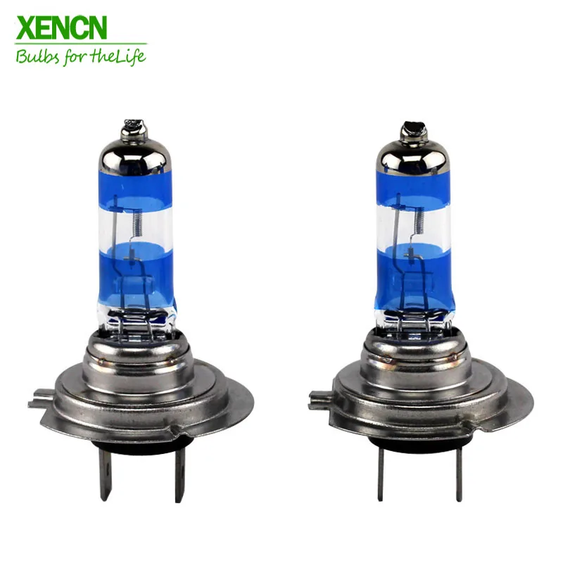 XENON H7 12 В 55 Вт серебряный алмазный сменный автомобильный светильник, источник света, галогенный ксеноновый головной светильник до 120% больше, светильник 50 м луч, 2X светильник