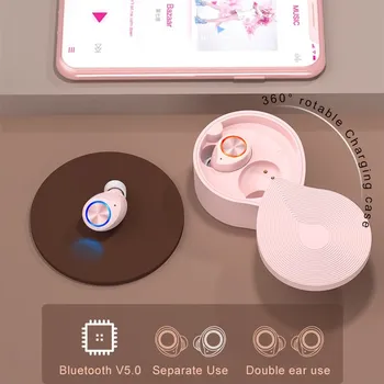 

Wireless Bluetooth 5.0 Earphones TWS In-Ear Earbuds Noise Cancelling Touch Control Stereo Earphones For iPhone 11 Huawei Xiaomi