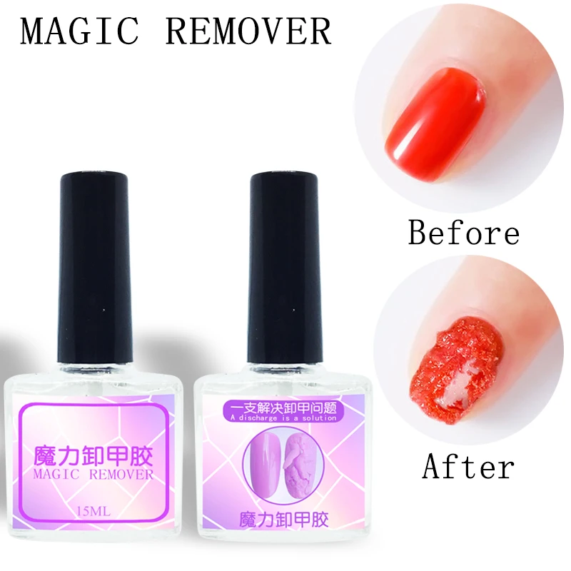 

15ML Nail Glue Nail Burst Remover Unloading Nail Glue Magic Nail Burst Gel Polish Remover Soak Off UV Nail Polish Cleaner TSLM1
