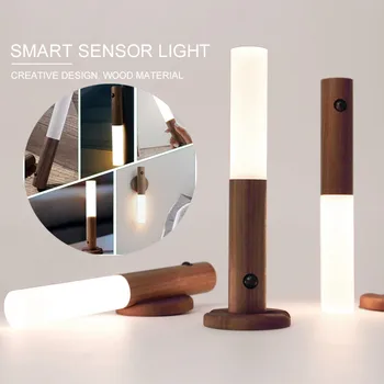 

LED night light Motion Sensor Night Lamp USB charging Wall Lamp Cabinet Stairs Light For Hallway Home Decor gift Light