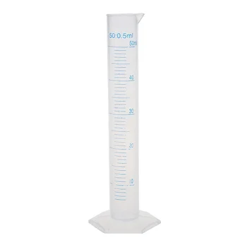 

Height of 17cm graduated cylinder 50ml plastic
