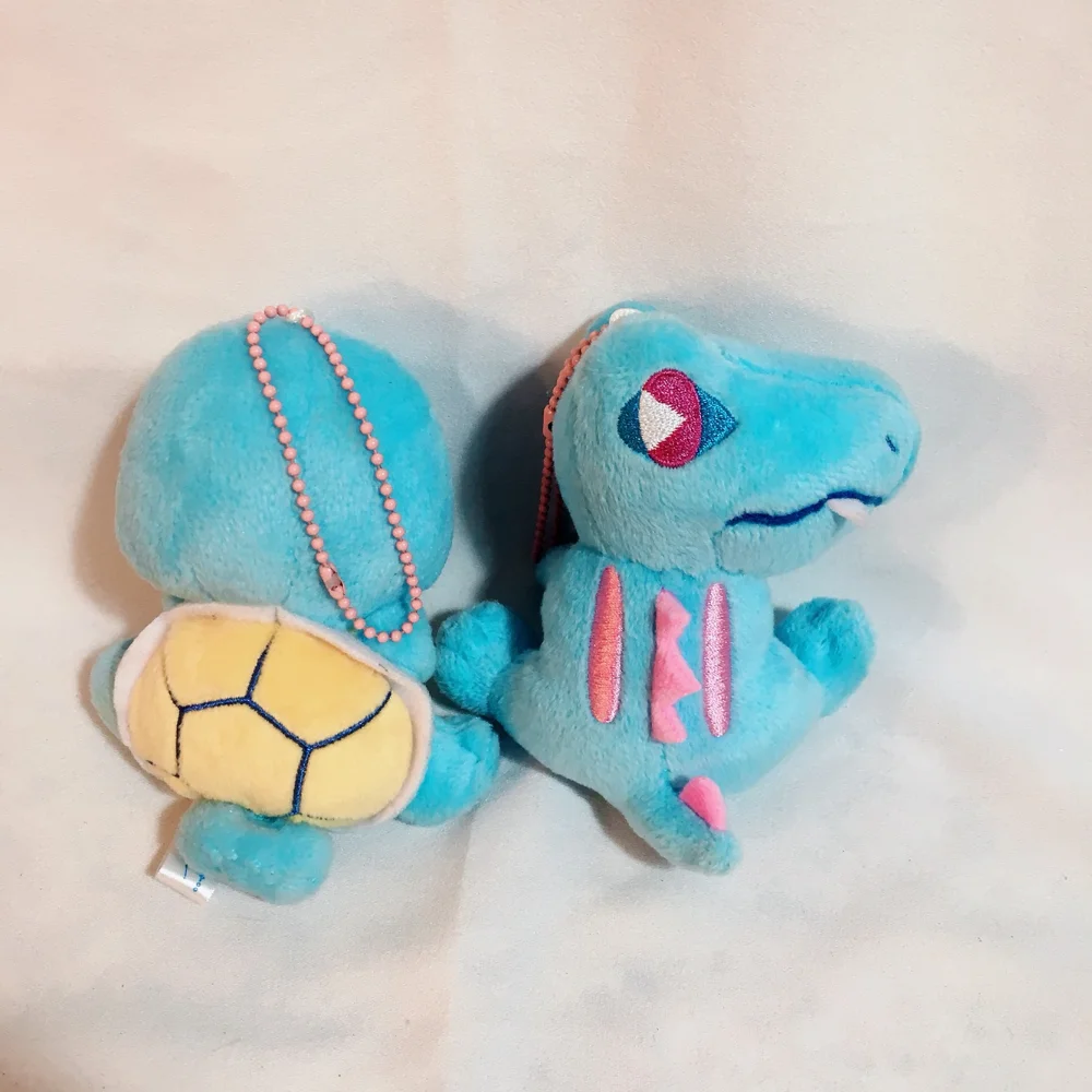 6 шт./лот, восхитительная газированная вода, серия Squirtle Totodile Piplup Froakie Mudkip popplio, подвесная плюшевая кукла, милая игрушка для подарка другу