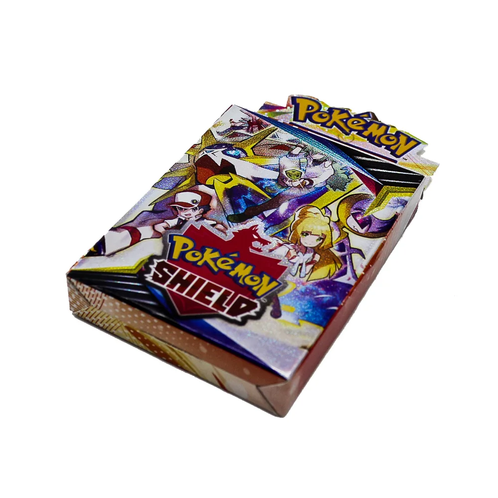 SHIELD02 25 шт. Pokemon GO Cards GX кроссовки TGA TEAM BREAK 3D флэш-карта меч и щит солнце и луна коллекционный Подарок детская игрушка - Цвет: SHIELD02