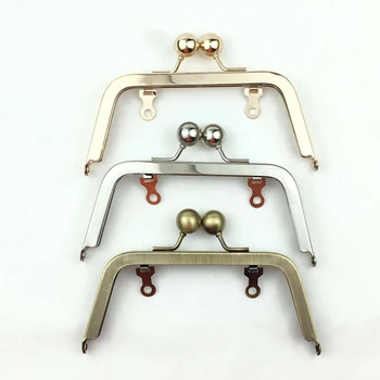 

14cm screws fixed amount women DIY bag making metal clasp kiss buckle purse frame