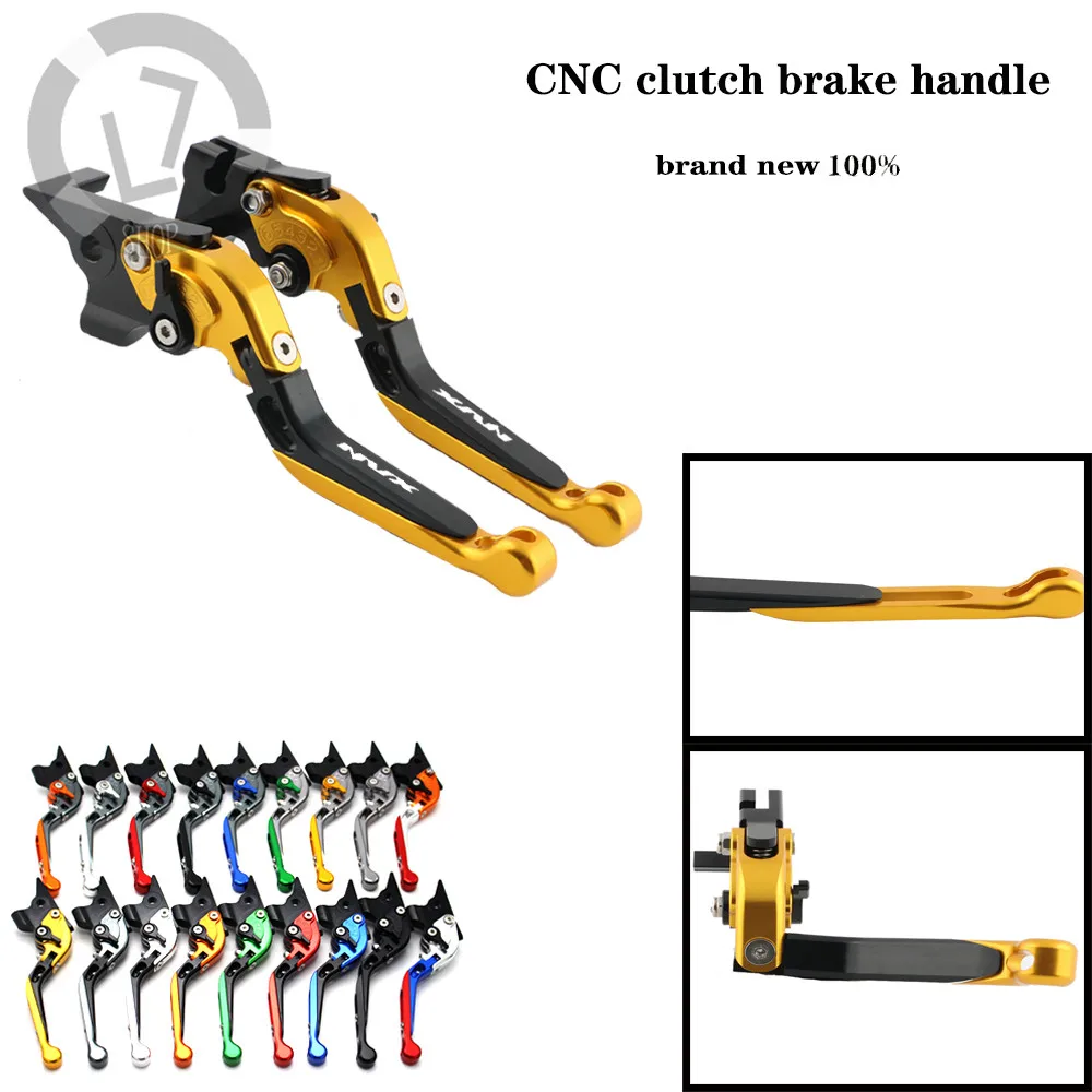 

For Yamaha NVX155 / Aerox155 2017 2018 CNC Motorcycle Accessories Extendable Folding Brake Clutch Levers LOGO NVX
