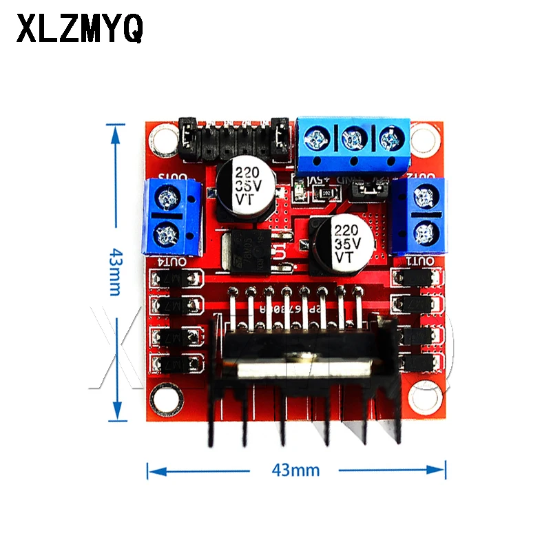 Módulo de Placa Potência para Arduino Pces Motorista Motor Deslizante Carro Inteligente Robô Breadboard Peltier Alta dc 10 L298n L298 3 peltier alta potência para arduino dc motor deslizante