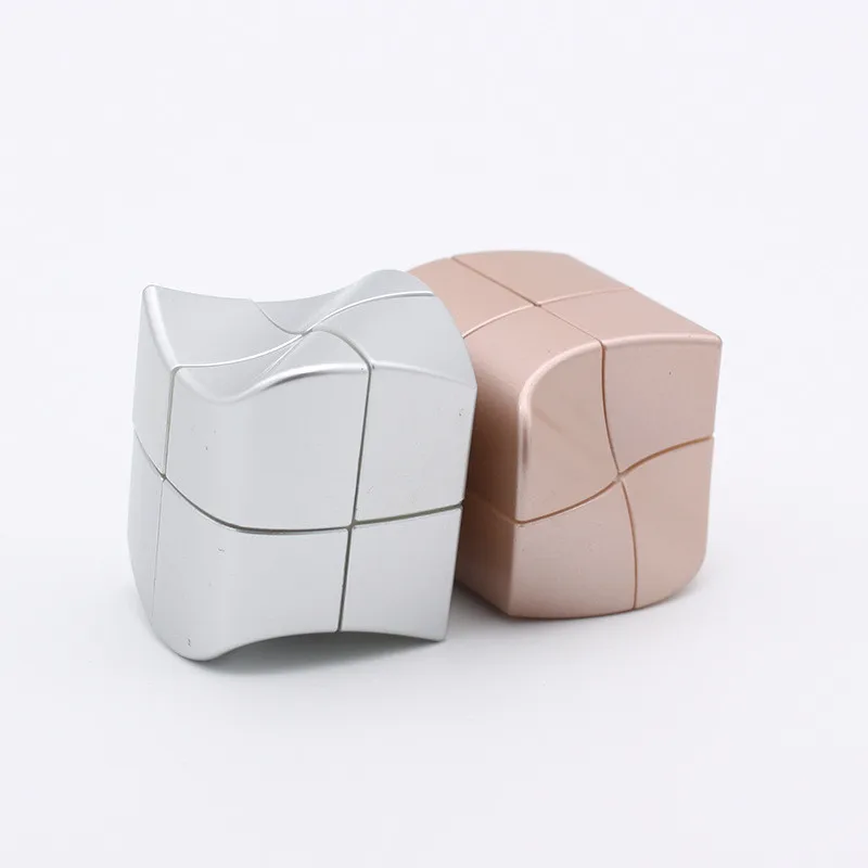 YJ Yongjun Yuanfang 2x2 кубики странной формы трудно скоростные кубики розовый Золотой Серебряный 2X2 твист развивающие игрушки игра нео-Кубы