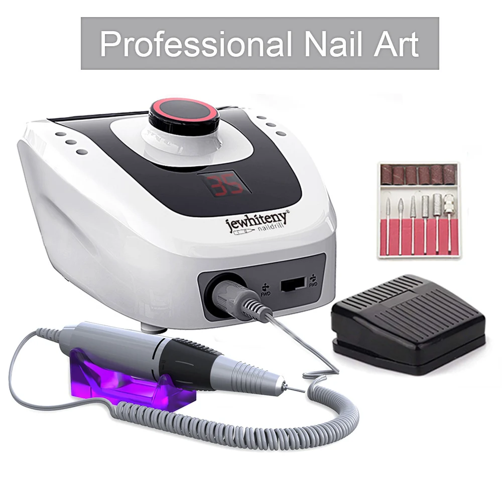 Professional Electric Nail Drill Machine 32W 35000RPM With Speed Display Screen High Quality Electric Nail File Manicure Cutter