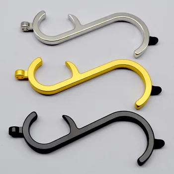 

Gold Siver Black Color No-Contact Door Opener Elevator Handle EDC Opener Tool Protective Equipment