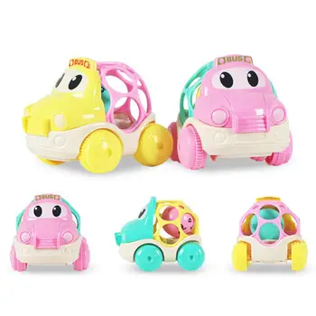 

Cartoon Big Eyes Sliding Car Kids Toy Vehicle Baby Grip Rattle Bells Developmental Toy Early Educational Toys For Children Gift