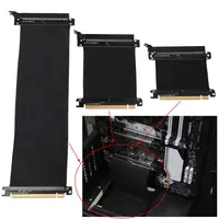 pci express riser card High Speed ​​PC כרטיסים גרפיים PCI Express 3.0 16x מחבר גמיש בכבלים Riser Card הרחבה נמל מתאם עבור GPU עם antijam (1)