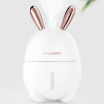 

Lovely Car Air Humidifier USB Aroma Essential Oil Diffuser Car Home Aromatherapy Humidificador Difusor with Nightlight Lamp