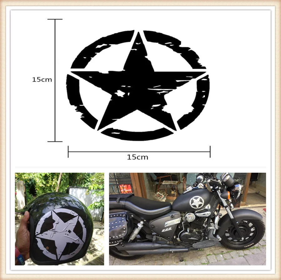 

styling ARMY Star Decals Motorcycle Stickers Vinyl for BMW C600Sport C650Sport C650GT F650GS F700GS F800GS AdventuRe