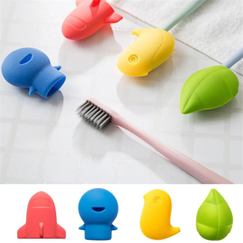 

Silicone Portable Cartoon Travel Toothbrush Protective Sleeve Boxes Toothbrush Head Protective Cover Travel Toothbrush Holder