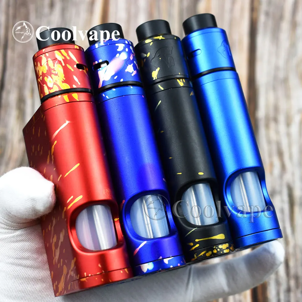 528 Custom goon Driptech DS BF коробка комплект параллельно алюминий 2*10 мл испаритель мод 2*18650