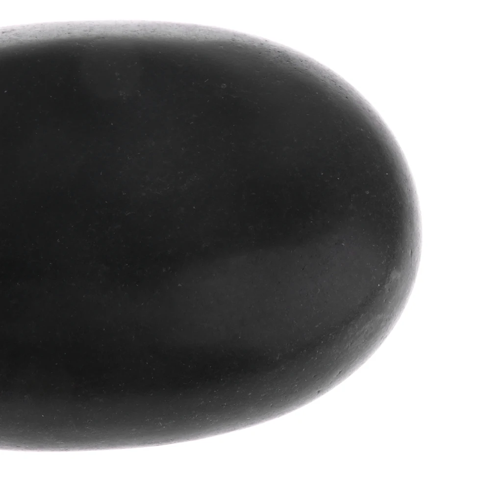 4 Pieces Large Massage Stone - Black Natural Lava Basalt Stone for SPA Hot & Cold Stones - 9 x 7cm (3.5x2.8 inch)