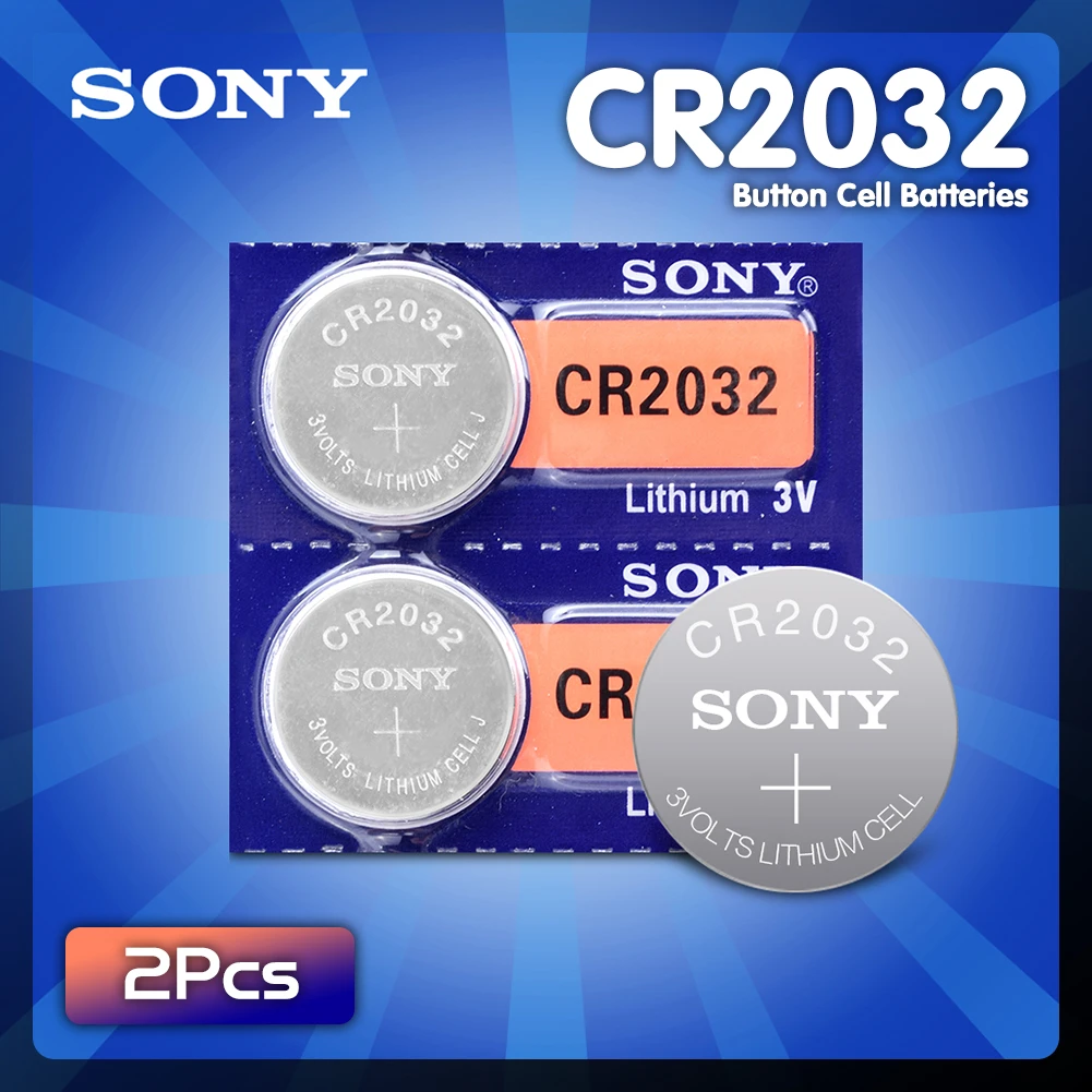 2pcs Sony 2032 Battery Cr2032 Cr 5004lc Kl2032 Sb-t15 3v Rc - AliExpress