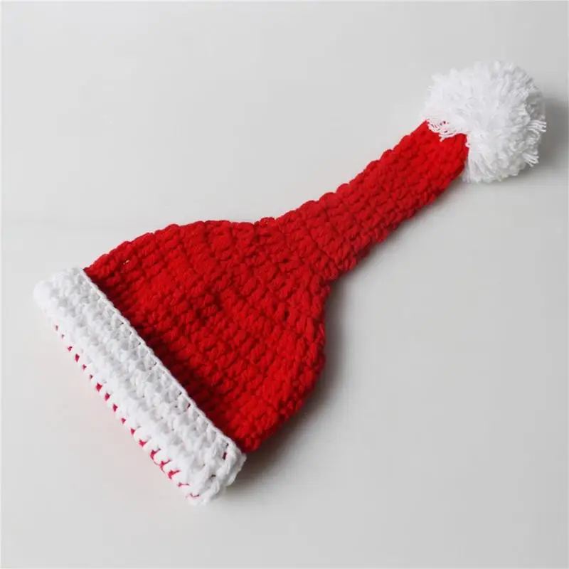Одежда для фотосъемки новорожденных на Рождество; брюки на подтяжках+ шапочка