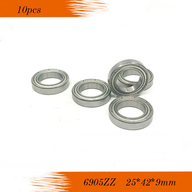 

10pcs/Lot 6905ZZ 6905 ZZ 25x42x9mm P0 Metal Shielded Deep Groove Ball Bearing