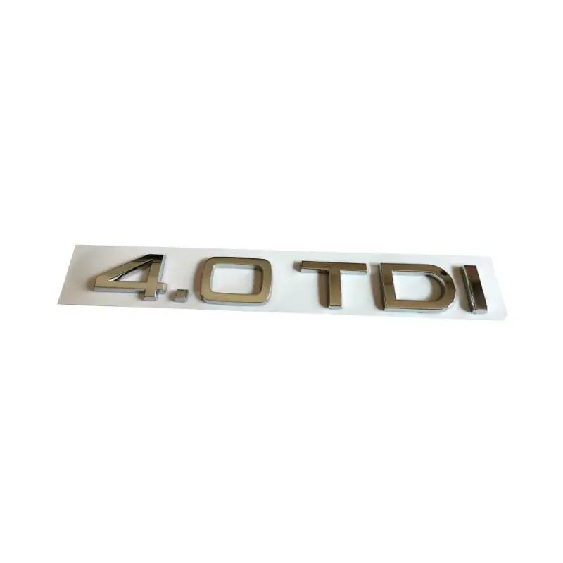 10pcsx3D пластиковые хромированные 4.0TDI автомобильные наклейки эмблемы Значки Эмблемы эмблемы