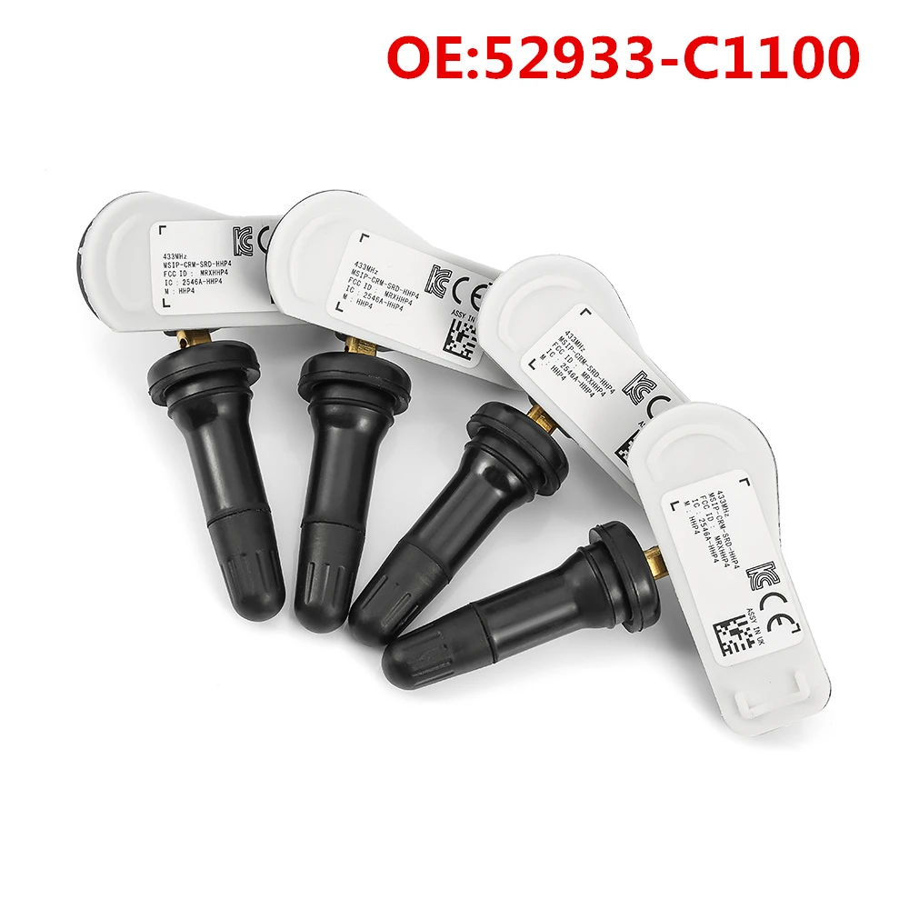 4 stücke Auto Reifendruck Sensor Auto TPMS Tire Pressure Monitoring System Sensor 52933C1100 Für Hyundai Sonata Tucson 52933-C1100 4 stücke Auto Reifendruck Sensor Auto TPMS Tire Pressure Monitoring System Sensor 52933C1100 Für Hyundai Sonata Tucson 52933-C1100
