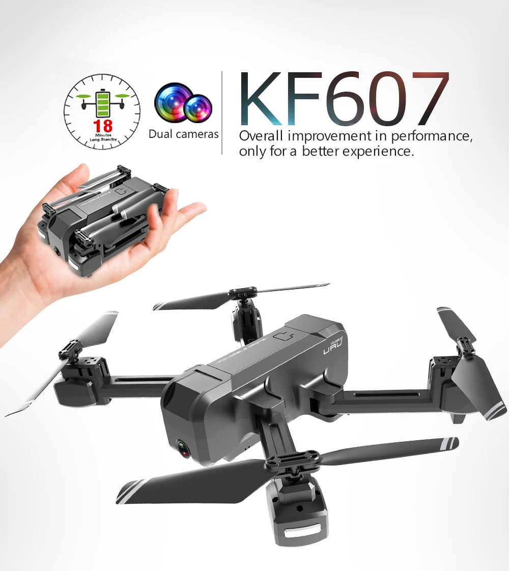 KF607 мини-Дрон с камерой HD режим удержания высоты 2,4G RC складной Дрон Квадрокоптер RTF Квадрокоптер RC вертолет игрушки