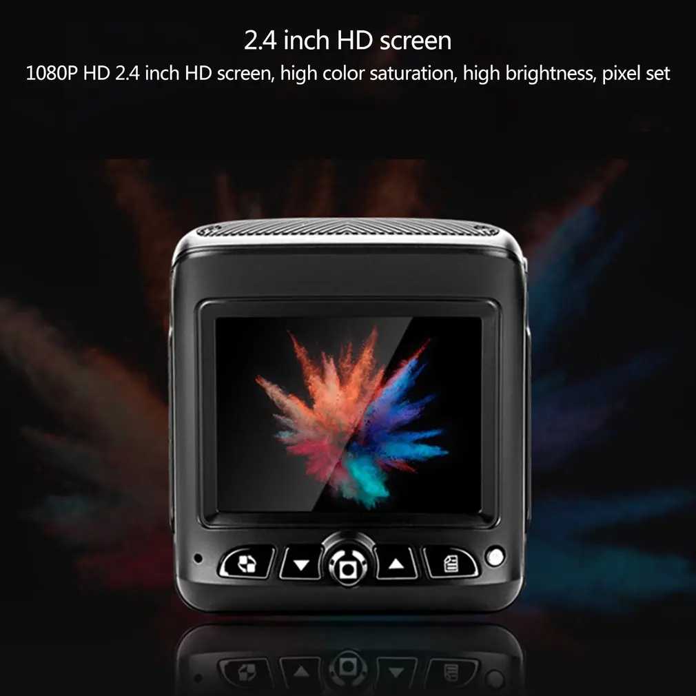 HD 2.4 Inch Car Driving Recorder Vehicle Camera Wide Angle Driving Recorder Dash Cam Dual Lens Night Vision Driving Recorder
