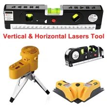 4 типа многофункциональное поперечное устройство светодиодный лазерный уровень Вертикальное горизонтальное оборудование измерительный инструмент