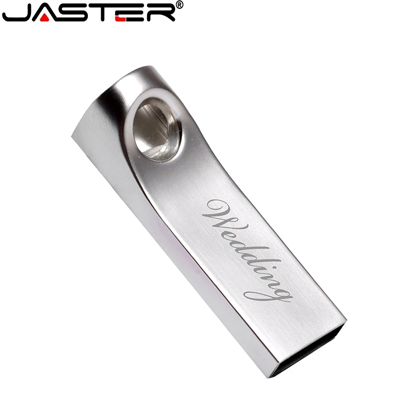 JASTER USB 2,0 флеш-накопитель высокоскоростной металлический USB флеш-накопитель 4 ГБ 16 ГБ 32 ГБ 64 ГБ реальная емкость флеш-накопитель индивидуальный логотип