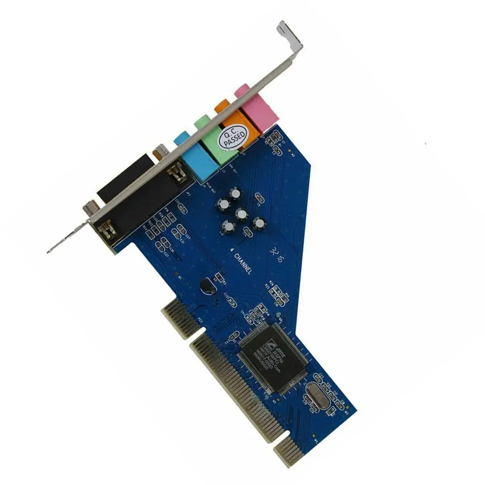 

4 Channel For Desktop Internal Stereo 24 Bit Accessories Practical Sound Card Karaoke 3D Audio PCI Port Independent Professional