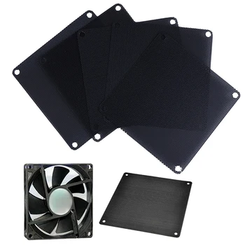 

5Pcs PVC PC Fan Dust Filter Dustproof Case Computer Cooler Cover Mesh 140mm