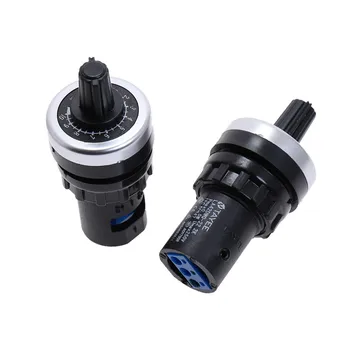 

1pcs Rotary switch LA42DWQ-22 22mm 1K 2K 5K 10K 20K 50K 100K 200K Ohm Variable Speed Drive Potentiometer vsd pot