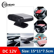 Car Heater Universal Vehicle Windshield Defroster 12V 150W Heating Cooling fan Demister Dryer Low Noise