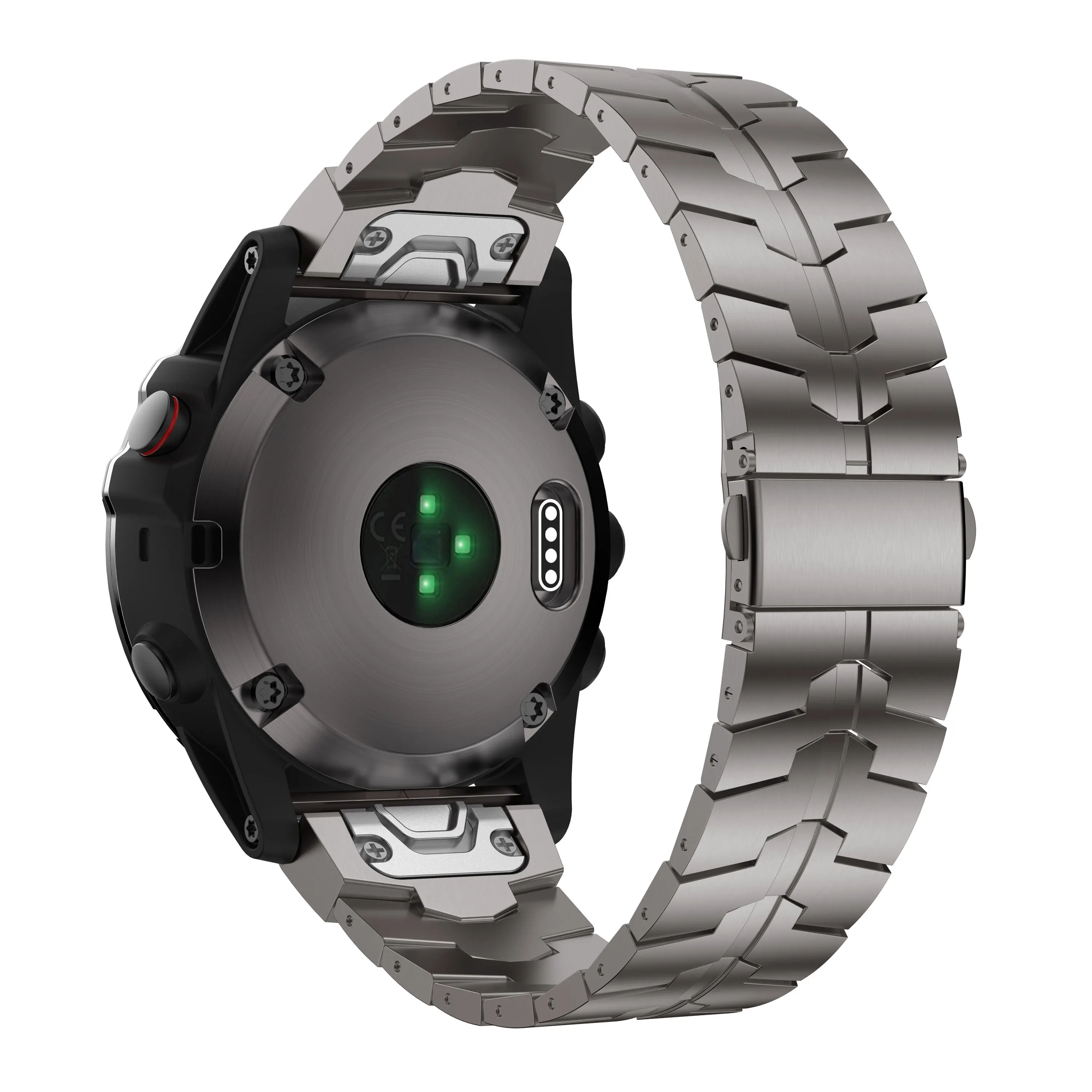søvn tælle femte GORPIN Fenix 6 Band, 22mm Titanium Metal Quick Fit Watch Strap for Garmin  Fenix 5 Plus, Fenix 6 Pro Bracelet, DLC Silver