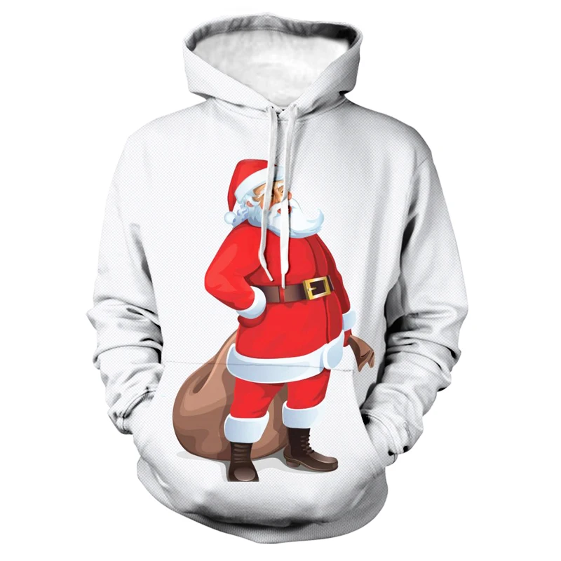 

European Style Among Us Christmas Clothes Men Hoodies 3D Santa Claus Sweatshirt With Print Fashion Polyester Couple Tracksuit