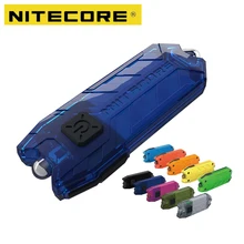 NITECORE портативный светильник Micro-USB Перезаряжаемый EDC Карманный флэш-светильник водонепроницаемый мини-светильник Размер Вес 10 красочная лампа для ключей
