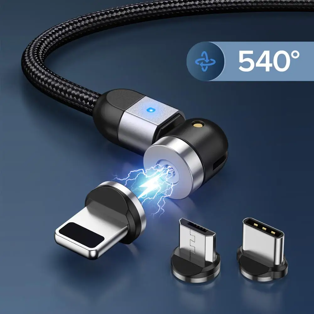 Магнитный кабель GETIHU Micro USB/Type-C для iPhone 12 11 Pro X Xr Max 7 8 Plus Samsung Xiaomi | Мобильные