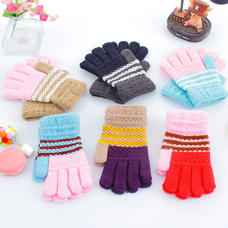Новые детские перчатки для мальчиков и девочек, детские зимние теплые толстые перчатки, магические перчатки