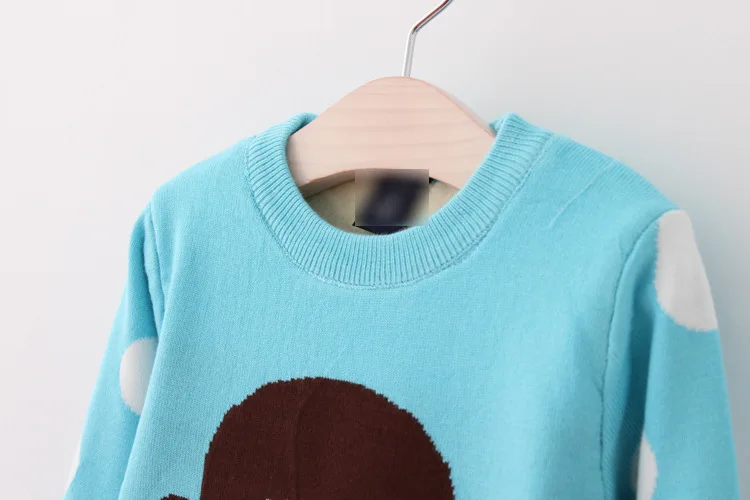 Hyman/детская одежда; коллекция года; сезон осень-зима; детская одежда в Корейском стиле с рисунком для маленьких девочек; Детский свитер в горошек для девочек