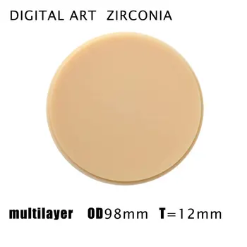 

Digitalart Digital Zirkonzahn System Milling Machine Dental multilayerPMMA Disks thickness PMMAML98mm12mmC1-D4