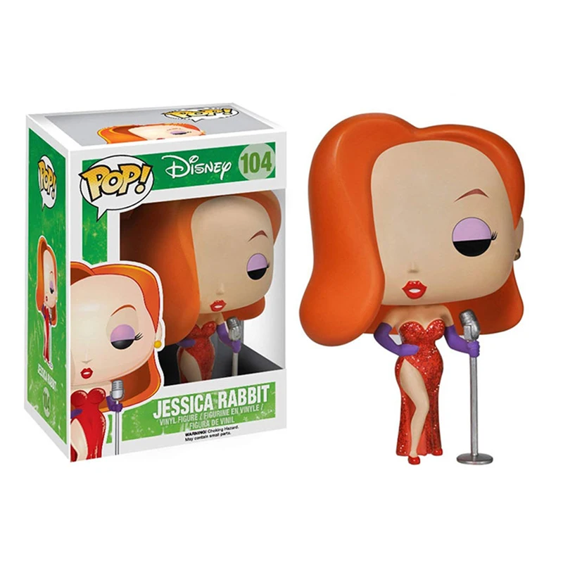 FUNKO POP аниме фильм Лампа Алладина Жасмин Джессика Рэббит экшн фигурка Коллекция Модель игрушки для детей рождественские подарки