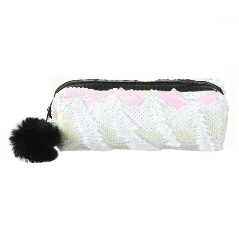 

Shining Sequin Large Pencil Case Stationery Storage Pen Organizer Bag School Office Supply Cosmetic Holder For Gift
