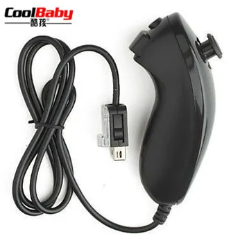 

New 1pcs 6colors color for NUNCHUCK CONTROLLER REMOTE FOR NINTENDO Wii black nunchunk remote controller usb port