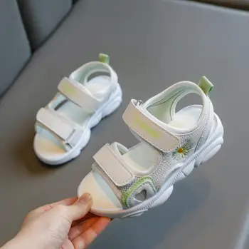 

Girls Sandals Flowers Breathable Soft Princess Shoes 2020 Summer New Style Children Girls Beach Sandals For Kids