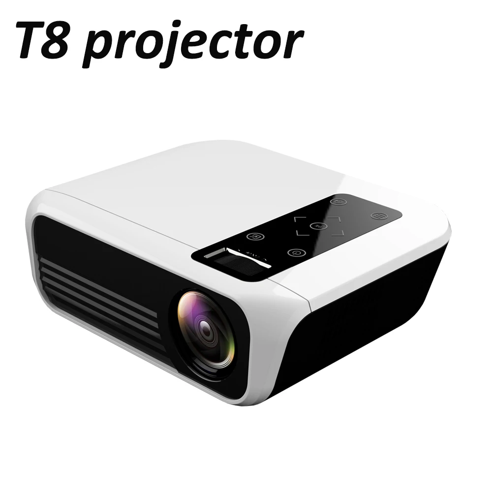 T8 ЖК-проектор Встроенные динамики проектор Поддержка wifi HDMI Ultra-lage экран