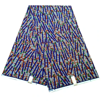 

Graceful wax print fabric cotton African real wax cloth for making clothing RWF296(6yards/pc)