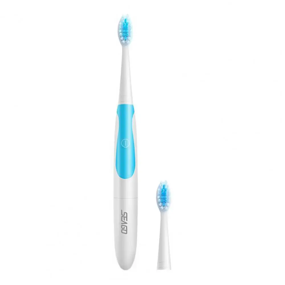 

1 Set Cleaning Teeth Brush Electric Toothbrush Men Women ABS Practical Adults Care Oral Brushes 2 Brush Heads for Travel