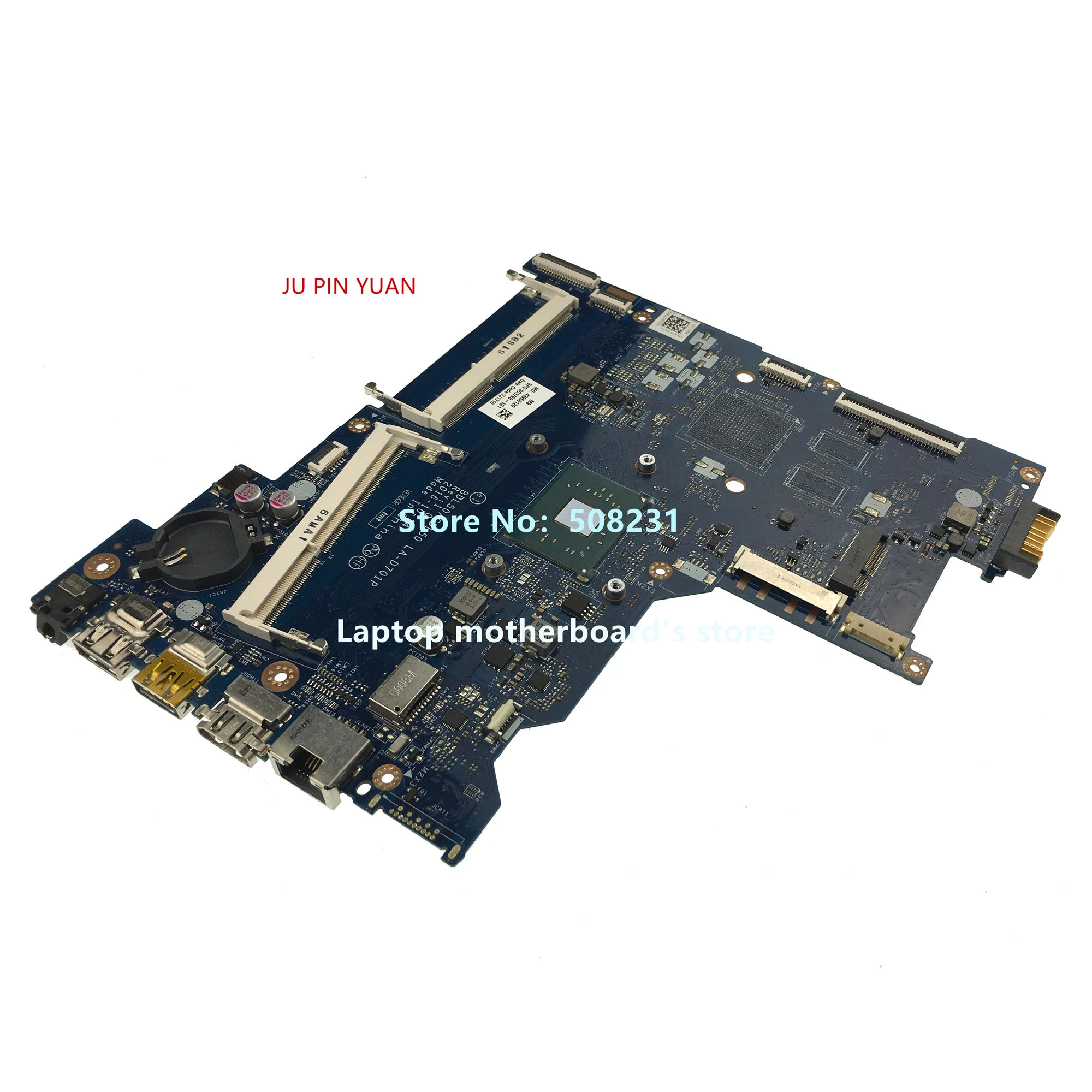 

For HP Notebook 15-AY 15-ay128nx Laptop Motherboard 903798-601 903798-501 903798-001 LA-D701P With SR2Z5 N4200 100% Fully Tested