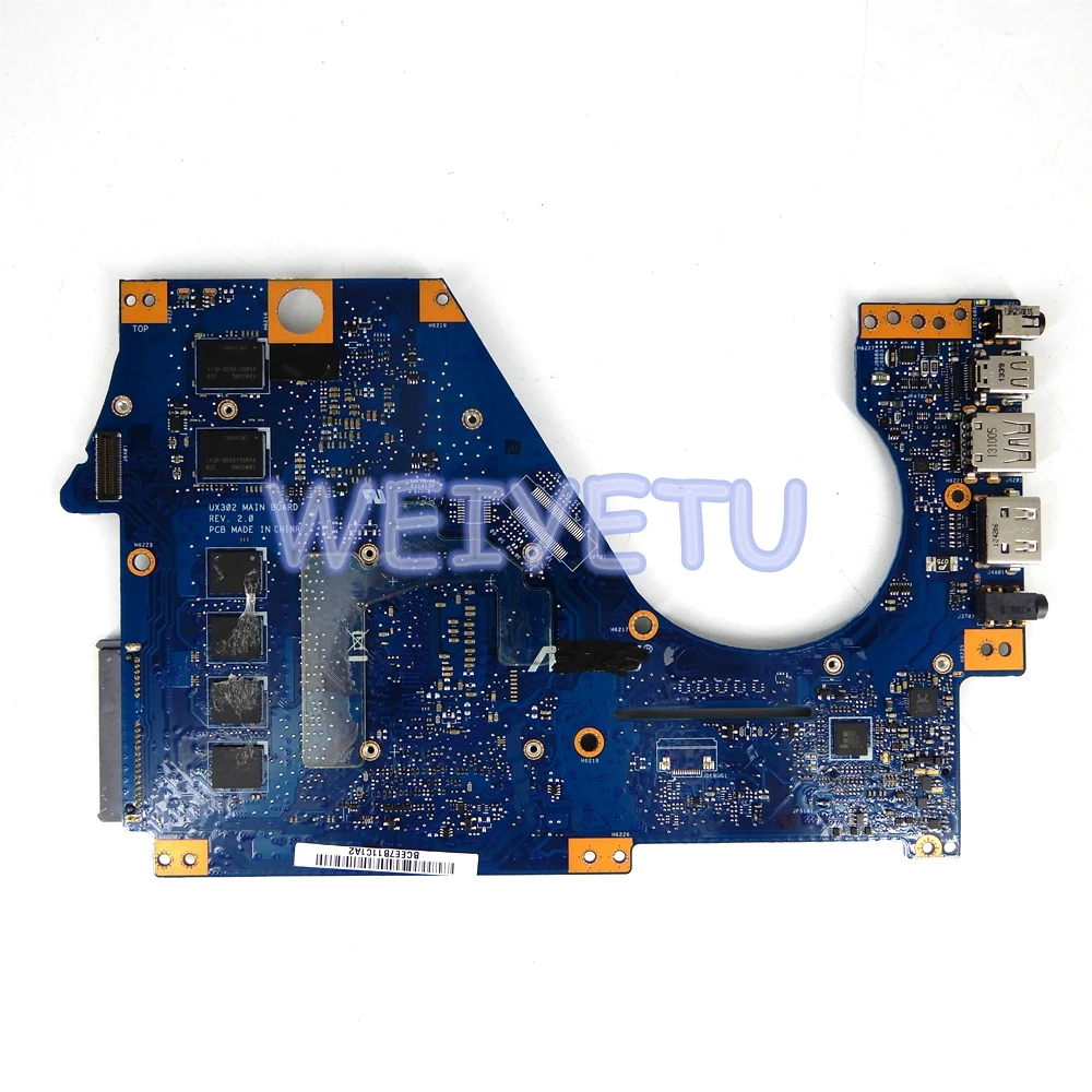  UX302LG Motherboard 4GB RAM I5-4200CPU GT730M/2G For ASUS UX302 UX302L UX302LG Laptop Motherboard U
